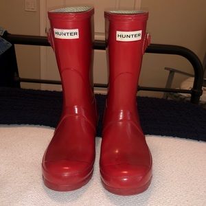 Women’s Original Short Gloss Rain Boots - RED